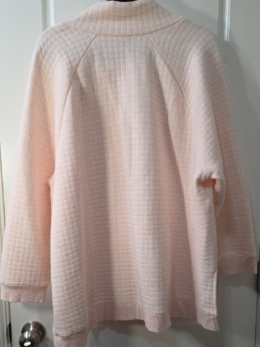 T by Talbots Women's Light Pink Quilted Pullover - 3X - Picture 6 of 9